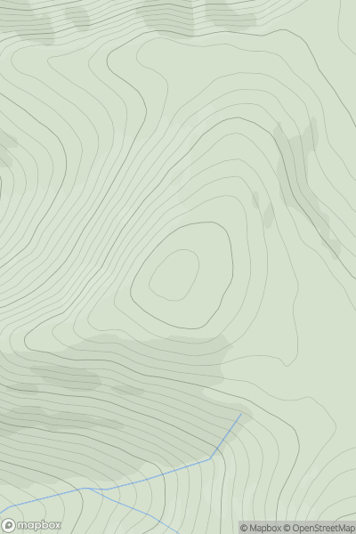 Thumbnail image for Meall Garbh [Loch Maree to Loch Broom] [NH062865] showing contour plot for surrounding peak